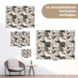 Botanisch - Bladeren - Zwart tuinposter los doek klein 239 -Xsfeer9_DE