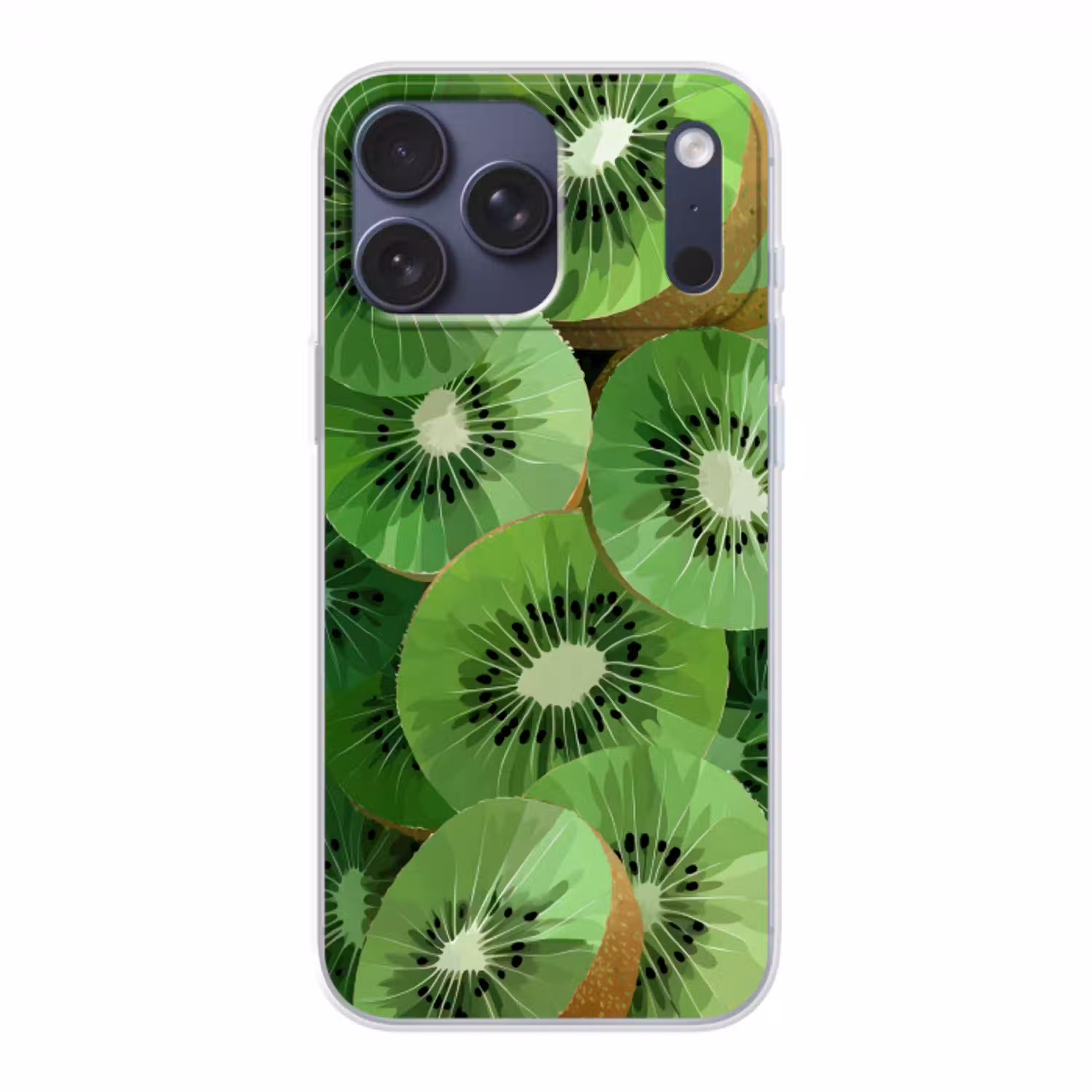 Kiwi - Groen - Pitten Telefoonhoesje iPhone 17 Pro Max klein -3d