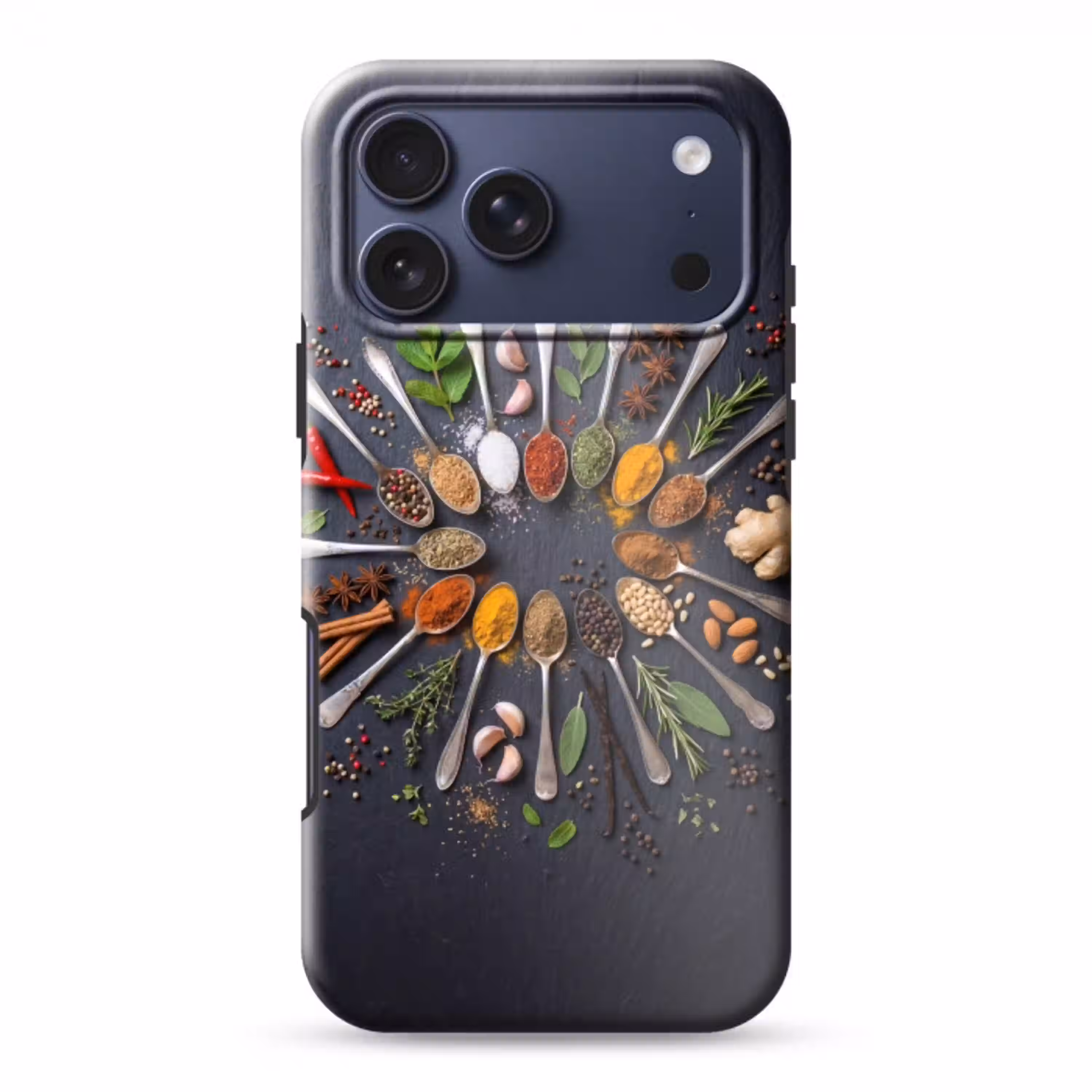 Kruiden - Lepels - Culinair - Kleurrijk - Sfeervol Toughcase MagSafe Apple iPhone 17 Pro Max klein -3d