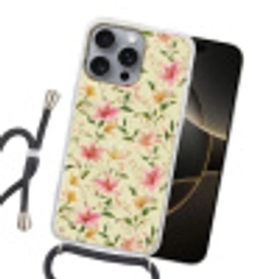 Lelies - Sereen - Kleurrijk Hoesje iPhone 16 Pro Max met koord klein 804 -sfeer1