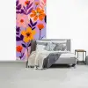 Bloemen - Kleurrijk - Bladeren fotobehang vinyl groot -slaapkamer