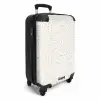 Terracottaspetters op crèmekleur NBS - Handbagage koffer - Volwassenen Unisex middel -productfoto_3d