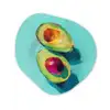 Avocado - Groen - Pit - Schaduw Wandcirkel Organisch Plexiglas middel -3d
