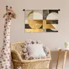 Abstract - Goud - Grijs - Vormen - Geometrisch Wandkleed katoen klein -wsfeer5_kind
