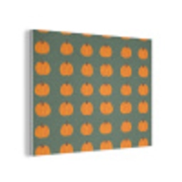 Pompoen - Patroon - Oranje PET vilt klein 837 -3d