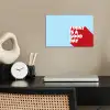 Today is a good day - Rood - lichtblauw poster papier klein -sfeer1