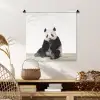 Panda -  Dieren - Kinderen - Jongens - Meisjes - Pandabeer Wandkleed katoen klein -sfeer5