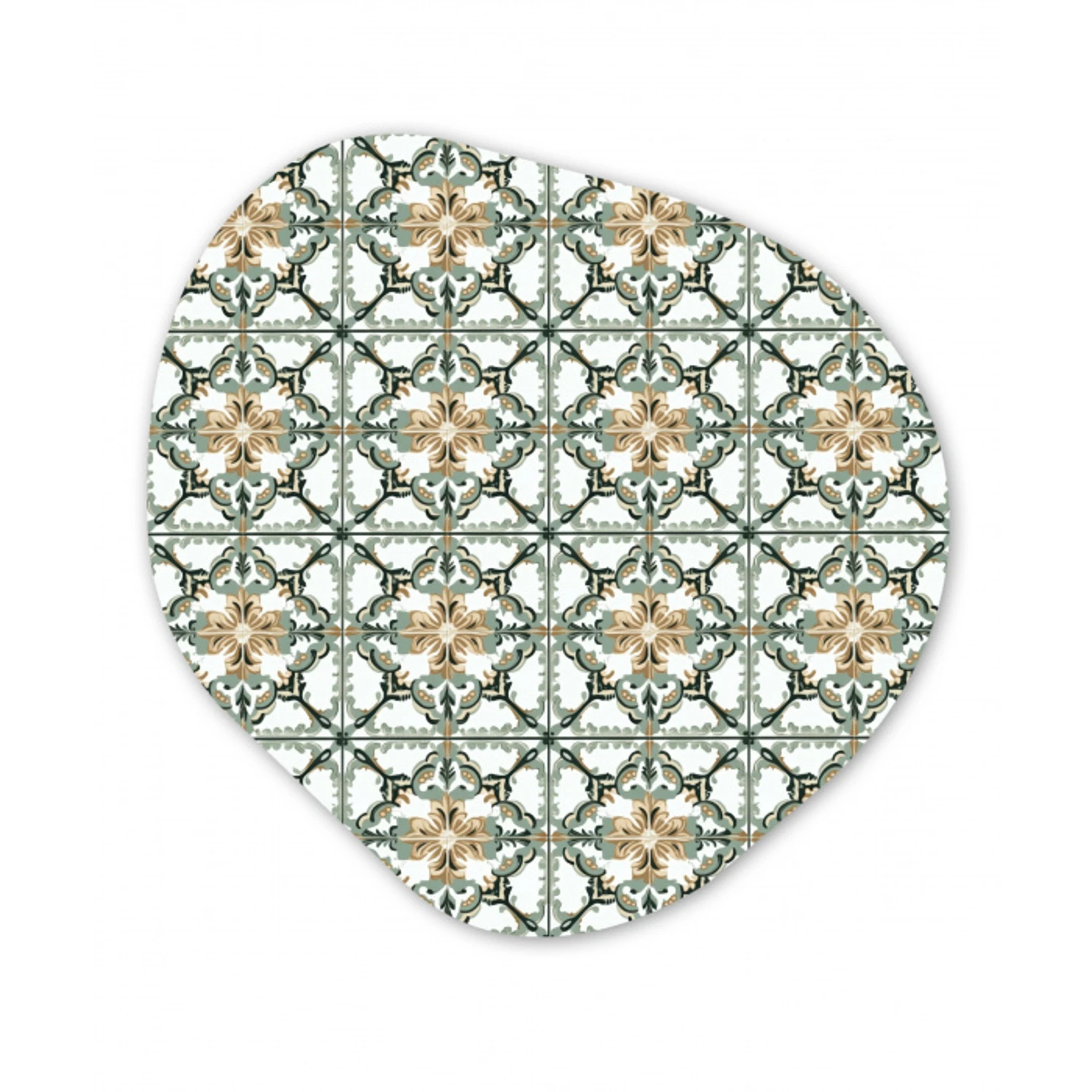 Floraal - Verweerd - Keurrijk Wandcirkel Organisch Aluminium middel 851 -3d