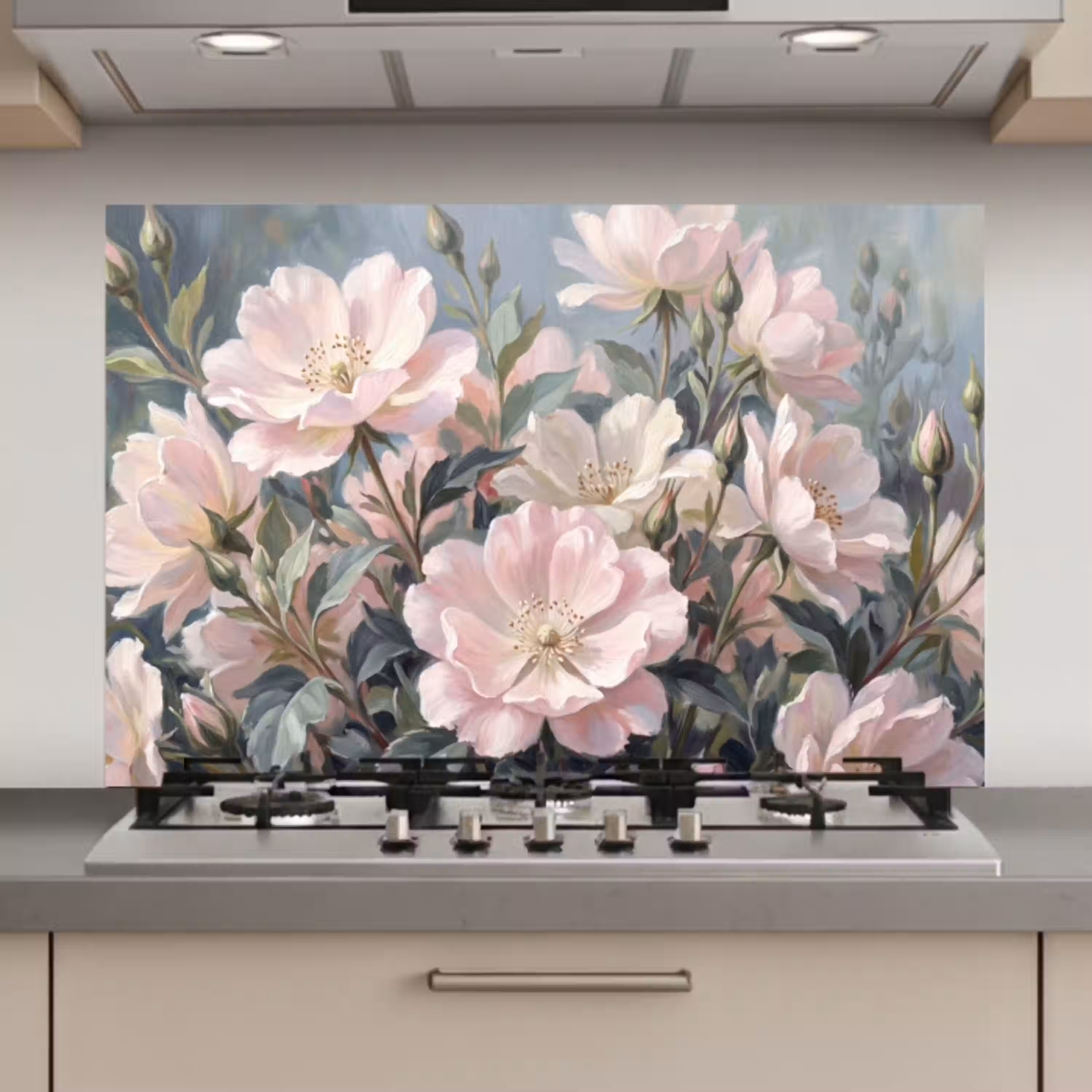 Rozen - Illustratie - Roze keuken achterwand spatscherm klein -3d_website