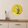 Avocado - Discobal - Geel - Glitter KitchenYeah - Keuken - Wandcirkel Forex klein -sfeer3