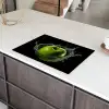Appel - Groen - Fruit - Water - Zwart Inductie beschermer vinyl 3mm klein -sfeer8