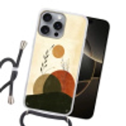 Planten - Abstract - Vormen Hoesje iPhone 16 Pro Max met koord klein -sfeer1