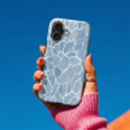 Abstract - Blauw - Bladeren Toughcase MagSafe Apple iPhone 17 klein -Sfeer1V