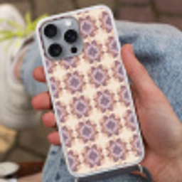 Klassiek - Patroon - Paars Hoesje iPhone 16 Pro Max met koord klein 804 -sfeer3