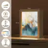 Abstract - Kunst - Gold - Blauw Light Box met kabel (Tafellamp) klein -USP_NL
