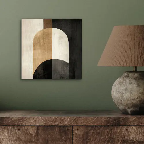 Geometrische - Vormen - Wit aluminium wit klein -sfeer2