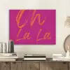 Oh la la - Oranje - Roze PET vilt klein -sfeer1