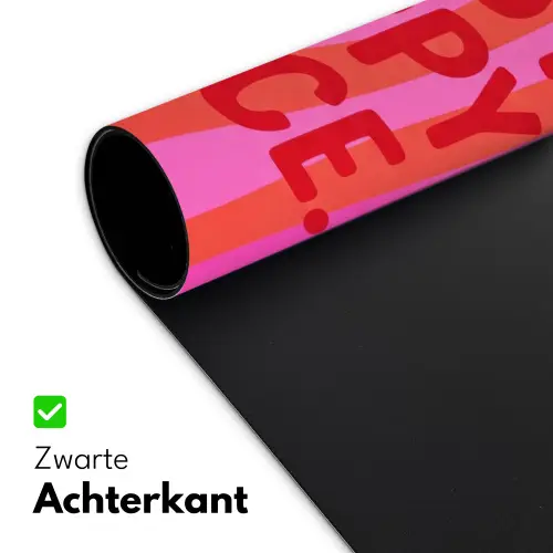 Tekst - Modern - Kleurrijk Muismat XXL klein -sfeer2