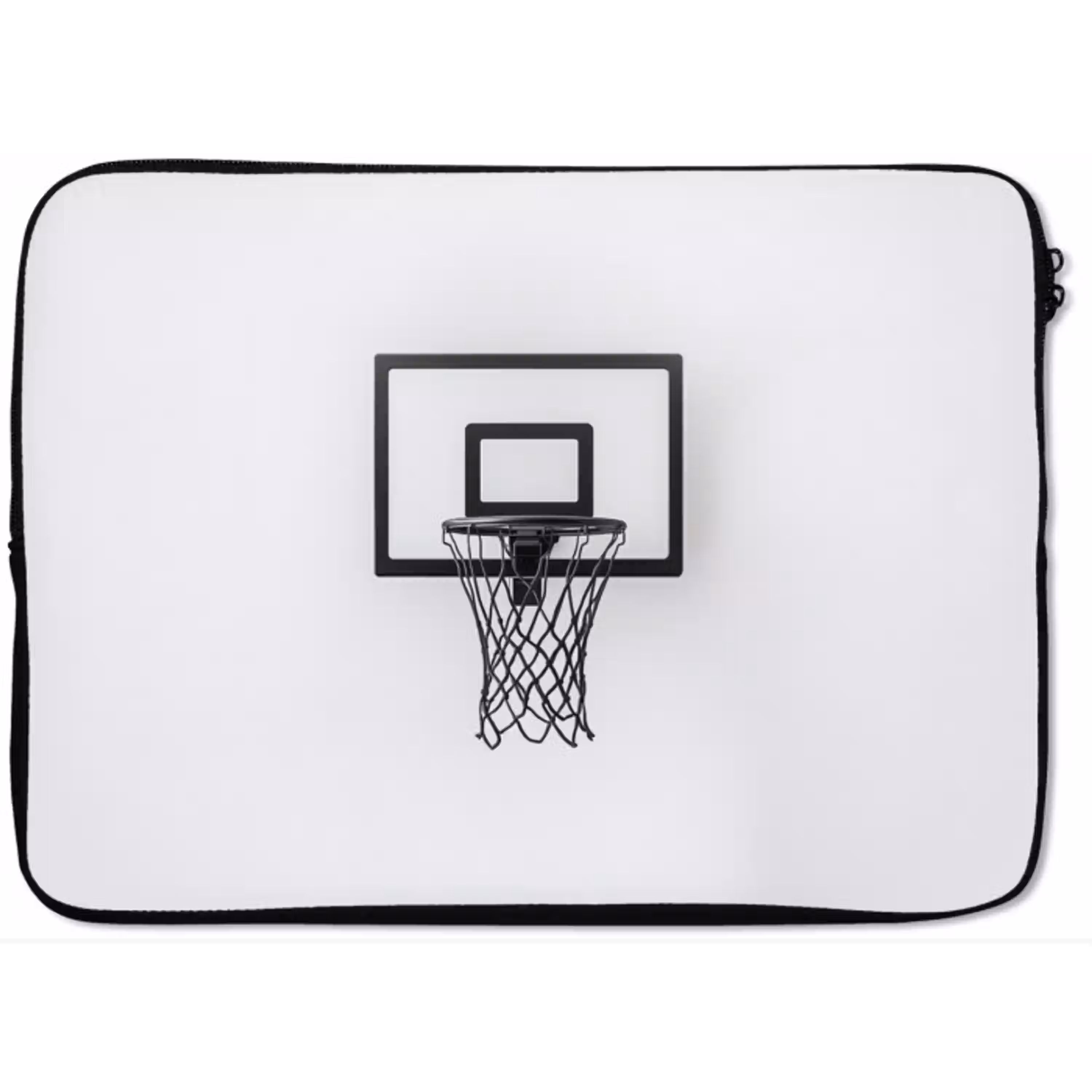 Basketbalbord - Minimalistisch - Zwart laptophoes neopreen klein -zkaufland3dotto