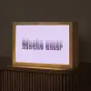 Mucho amor - Paars - Gelaagde letters Light Box met kabel (Tafellamp) klein -z3d_website