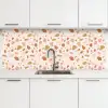 Terrazzo -  Patroon - Kleurrijk - Zalm keuken achterwand 2 middel 871 -3d