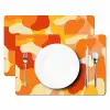 Abstract - Vormen - Oranje Placemat vinyl groot -zzsfeer2_Kitchenyeah-website