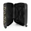 Dierenprint - Bruin - Panter NBS - Handbagage koffer - Unisex middel -binnenkant