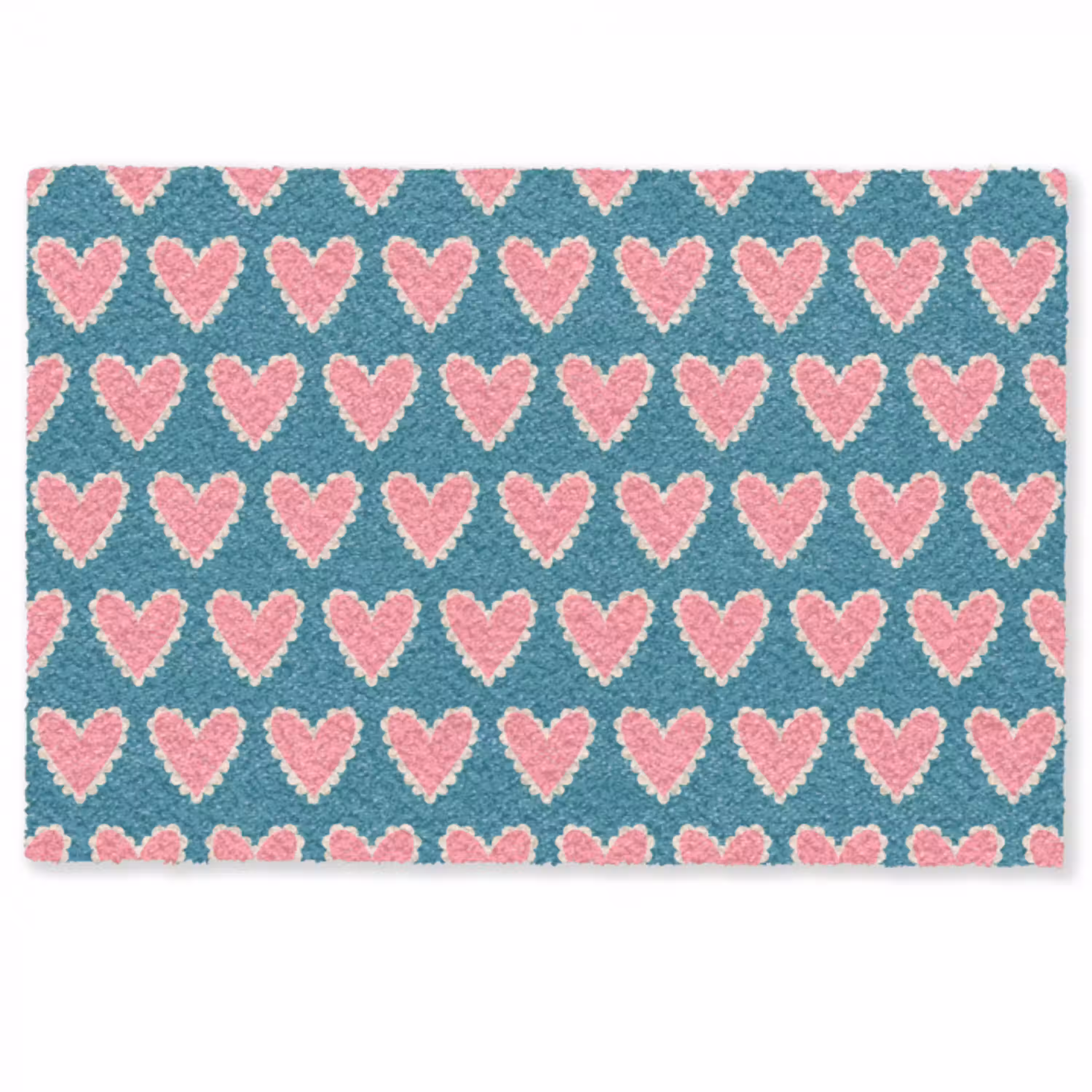Retro - Hartjes - Patroon Deurmat klein 898 -zkaufland3d
