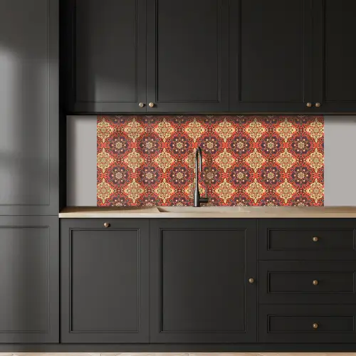 Mandala - Bloemen - Boho - Patronen keuken achterwand 2 middel 871 -sfeer1