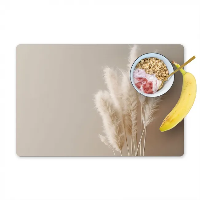 Zachte Pampas Licht Placemat vinyl groot -zzzproduct_Kitchenyeah-website