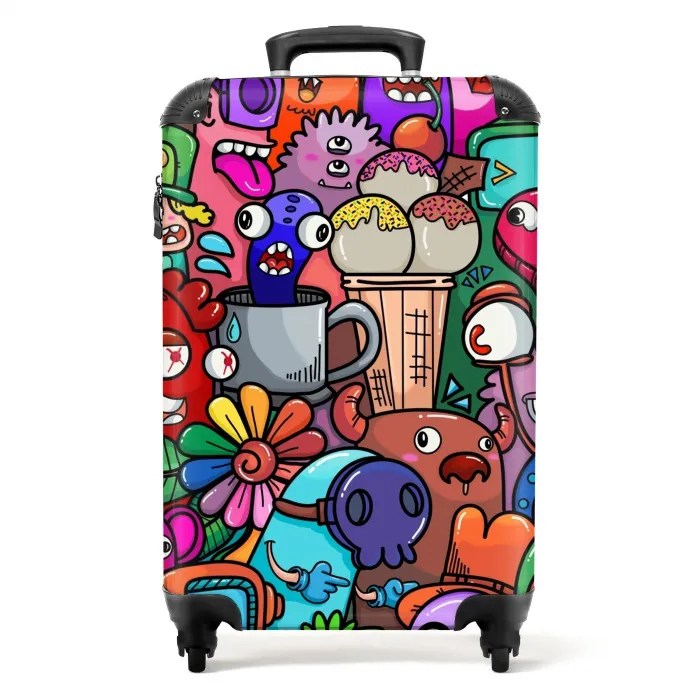Monstervrienden Festijn NBS - Handbagage koffer - Unisex middel -productfoto_recht