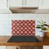 Retro - Madelief - Roze keuken achterwand spatscherm klein 900 -sfeer2