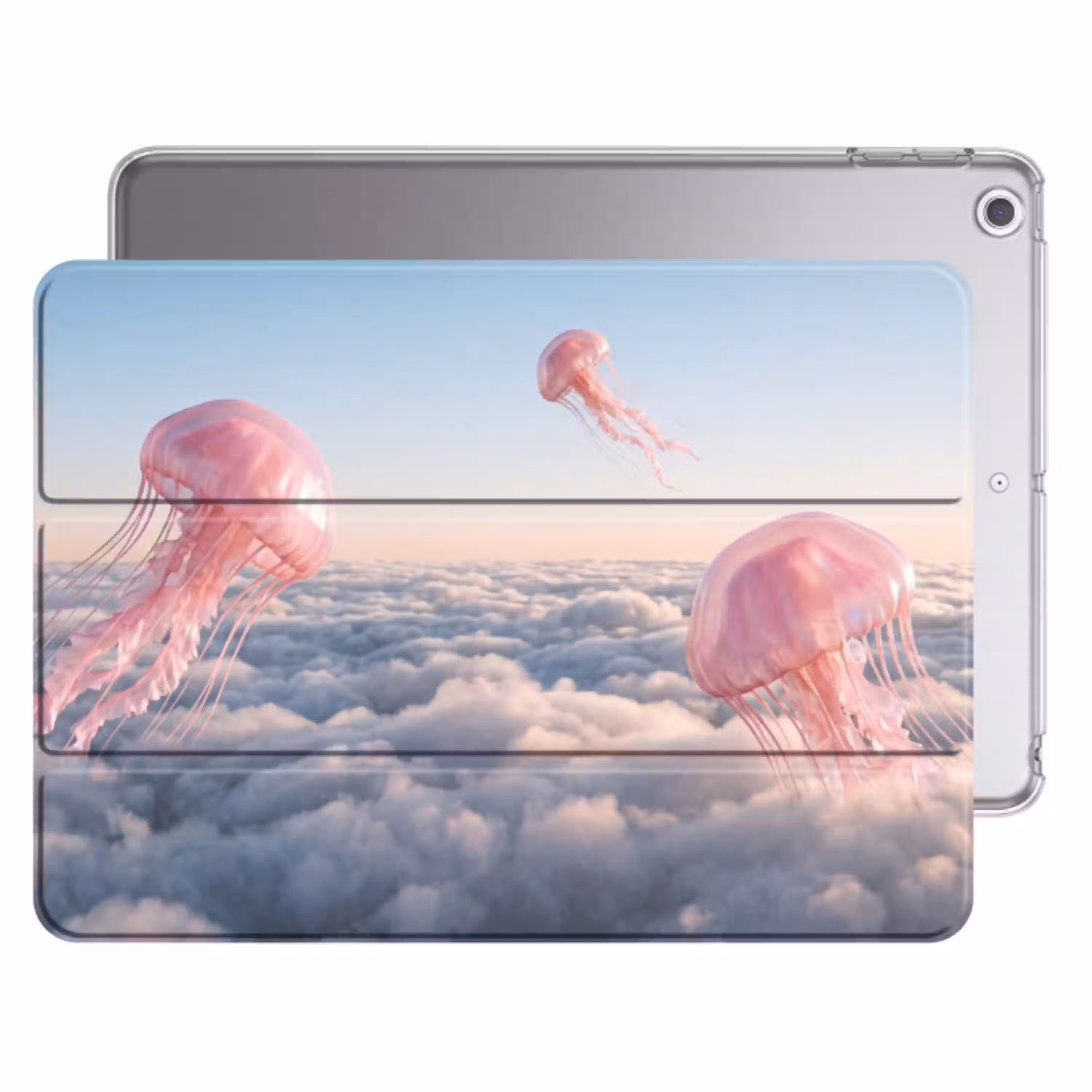 Roze dier - Wolken Apple iPad 2017 middel -threedimensional_3d_global