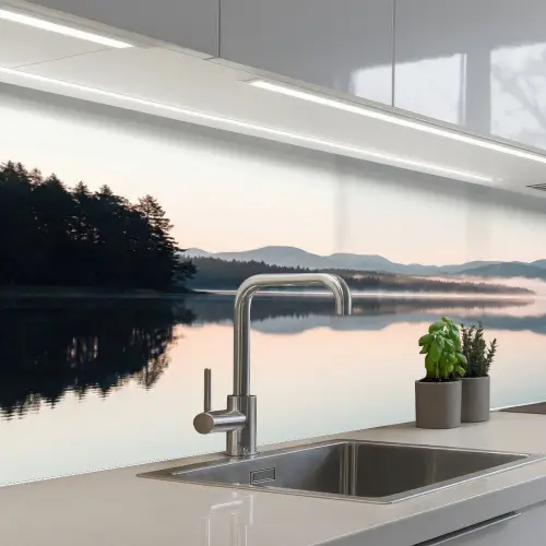 Water - Bomen - Mistlaag keuken achterwand 2 middel -3d_schuin