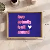 Tekst - Valentijn - Love - Blauw Dienblad Rechthoek middel -USP_Formaat