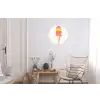 Schepijs - Hoorntje - Illustratie - Minimalistisch Wandcirkel aluminium klein -woonkamer