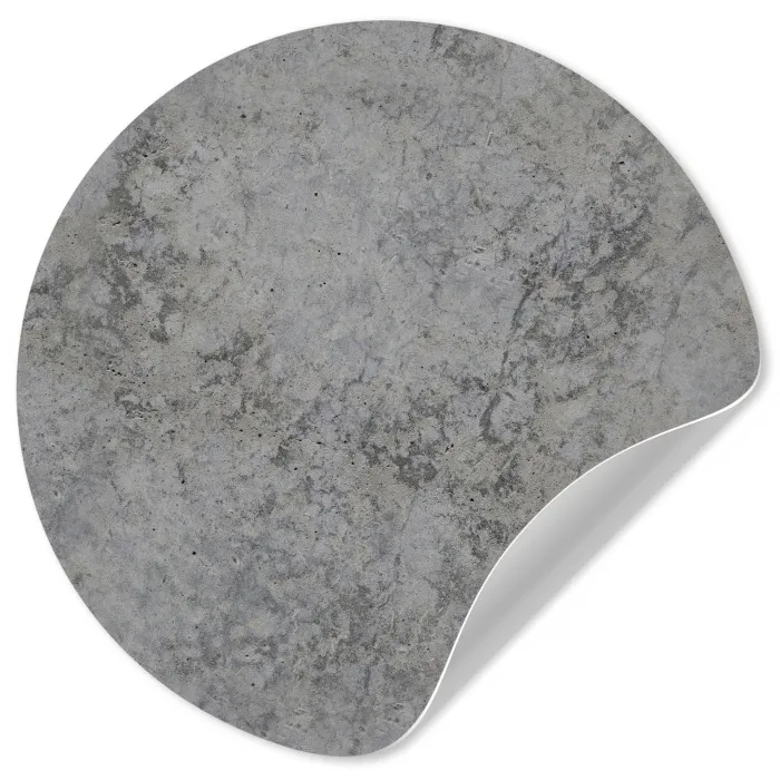 Industrieel - Beton - Patronen Wandcirkel behangsticker klein 186 -3d