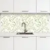 Klassiek - Vogels - Groen keuken achterwand 2 middel 871 -3d