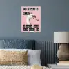 Zwaan - Vogel - Decoratie - Roze poster papier klein -sfeer2