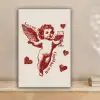 Cupido - Hartjes - Rood - Klassiek canvas 2cm klein -sfeer1