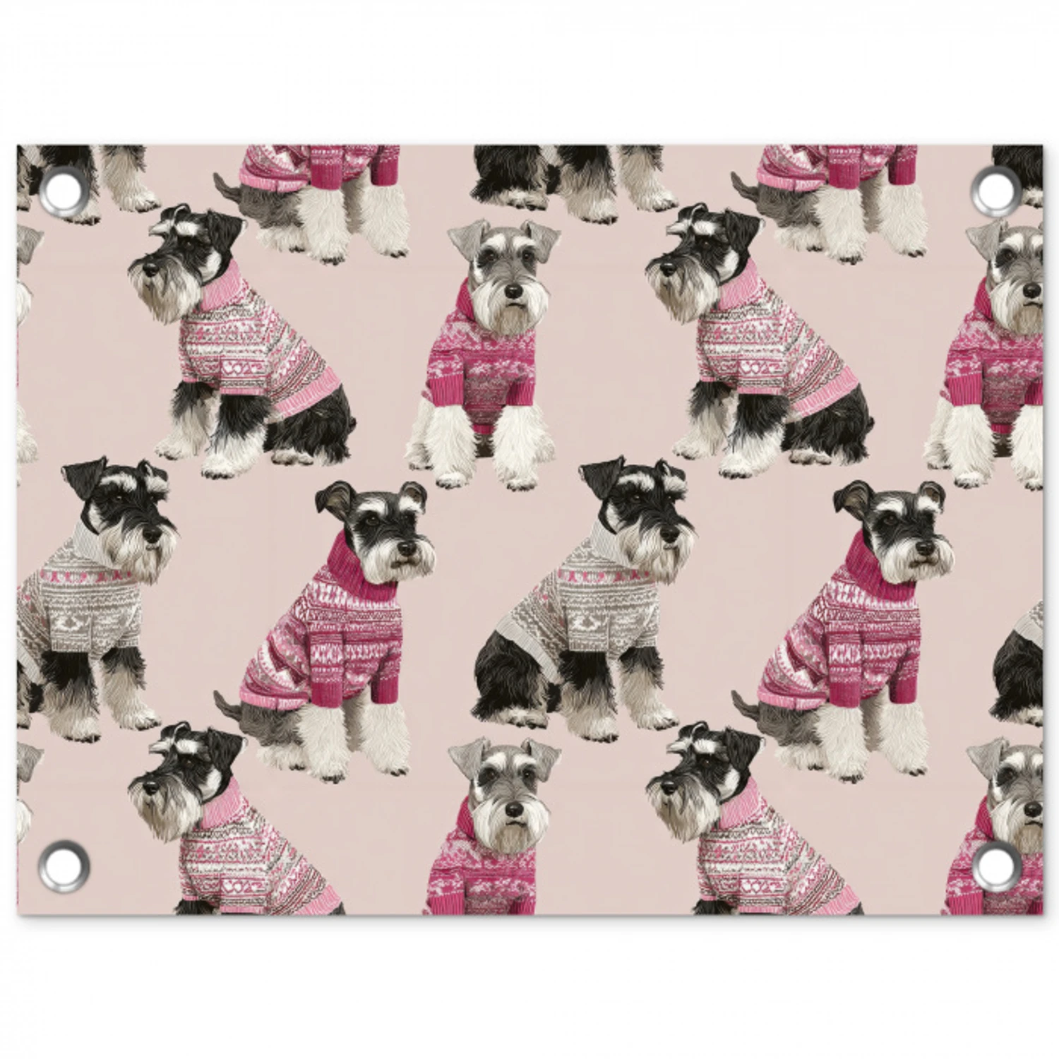 Honden - Truien - Rood tuinposter los doek klein 239 -3d