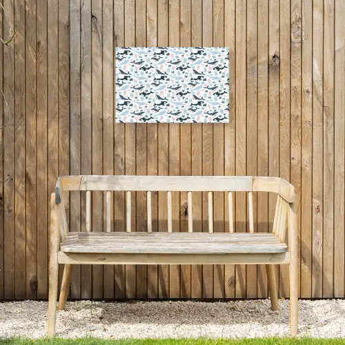 Klein - Oceaan - Walvissen - Octopus Tuinposter op houten frame 2 cm dik klein 845 -sfeer4