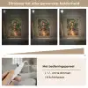 Vrouw - Panterprint - Jungle - Natuur - Luxe Light Box met kabel (Tafellamp) klein -USP_dimbaarNL