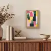 Abstract - Roze - Lappen - Vormen - Geel Light Box met kabel (Tafellamp) klein -sfeer2