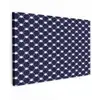 Oceaan - Schelp - Blauw - Wit Tuinposter op houten frame 2 cm dik klein 845 -3d