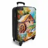 Landschap - Schilderij - Huis - Kunst - Herfst NBS - Handbagage koffer - Kinderen Unisex middel -productfoto_3d