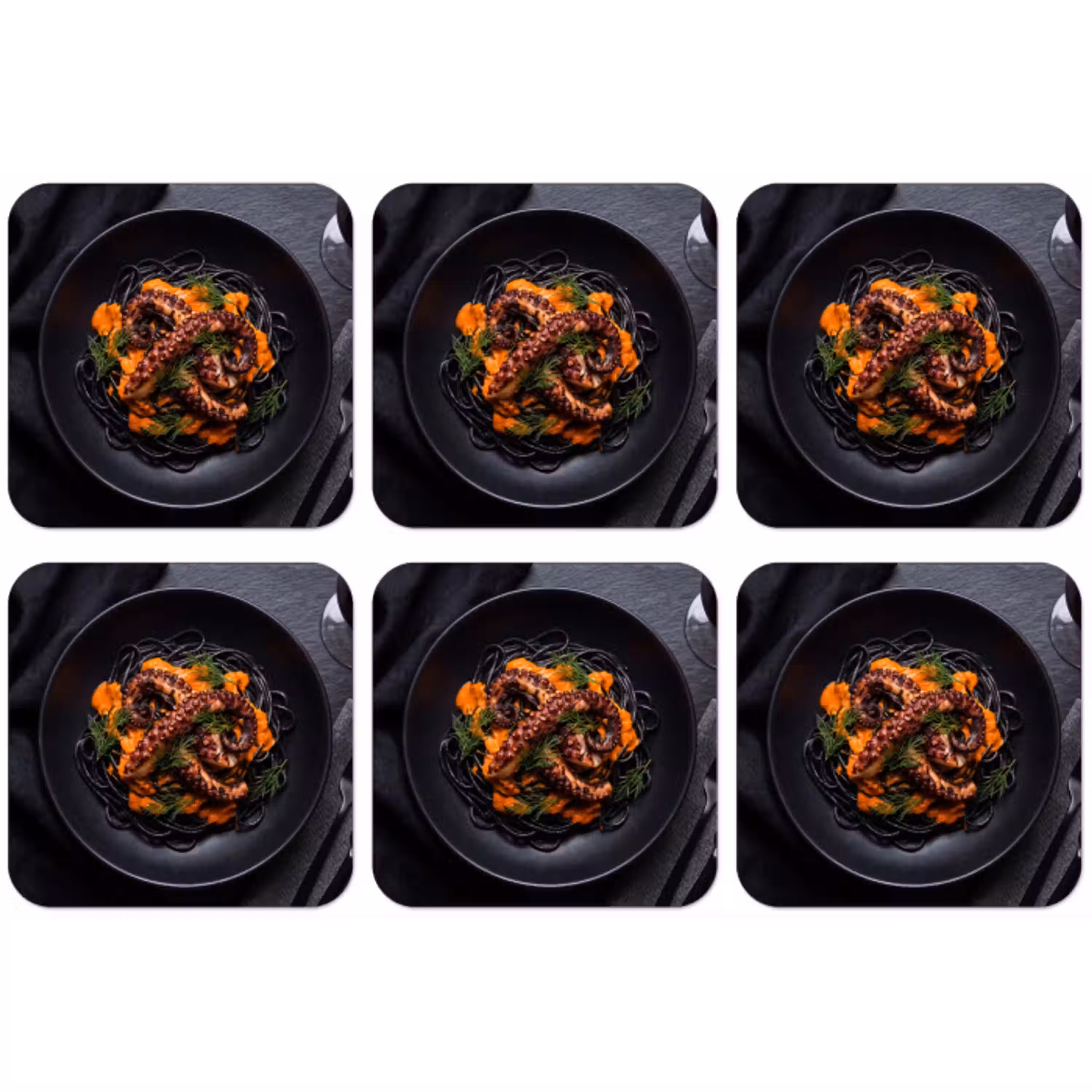 Eten - Octopus - Modern onderzetter kurk middel -zkaufland3dotto