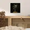 Bloembollen - Wit - Vaas - Minimalistisch aluminium wit klein -sfeer3