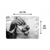 Tomaten - Chef - Zwart - Wit Placemat vinyl groot -specs
