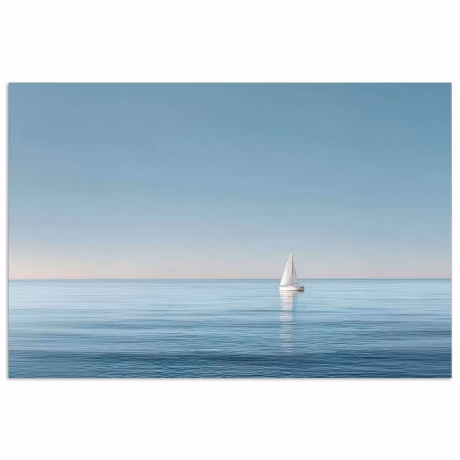 Poster - Segelboot - Ruhige See - Strahlend blauer Himmel